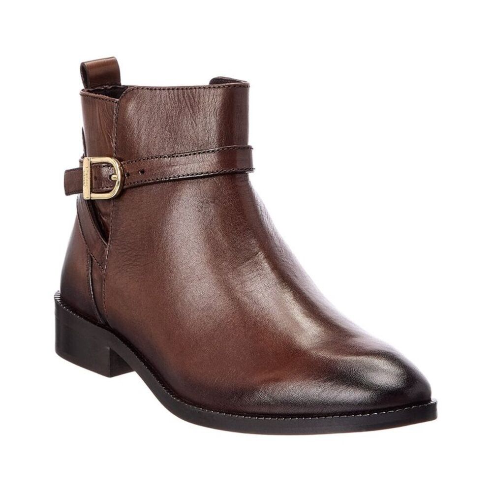 Dune London Pemma Leather Boot, Brown